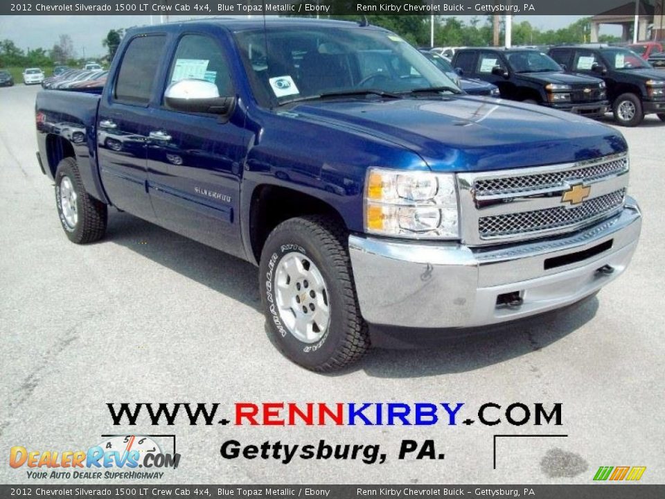 2012 Chevrolet Silverado 1500 LT Crew Cab 4x4 Blue Topaz Metallic / Ebony Photo #1