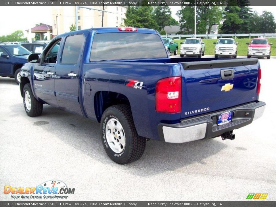 2012 Chevrolet Silverado 1500 LT Crew Cab 4x4 Blue Topaz Metallic / Ebony Photo #2