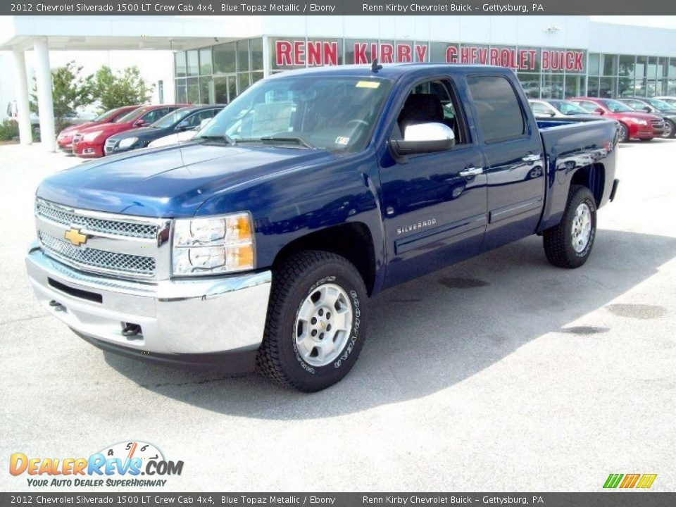 2012 Chevrolet Silverado 1500 LT Crew Cab 4x4 Blue Topaz Metallic / Ebony Photo #10