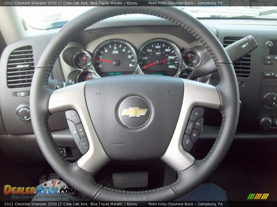 2012 Chevrolet Silverado 1500 LT Crew Cab 4x4 Steering Wheel Photo #20