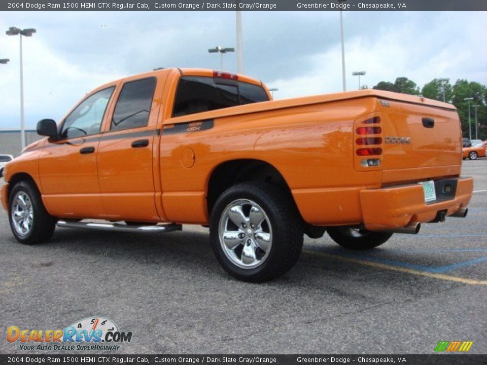 Custom Orange 2004 Dodge Ram 1500 HEMI GTX Regular Cab Photo 4