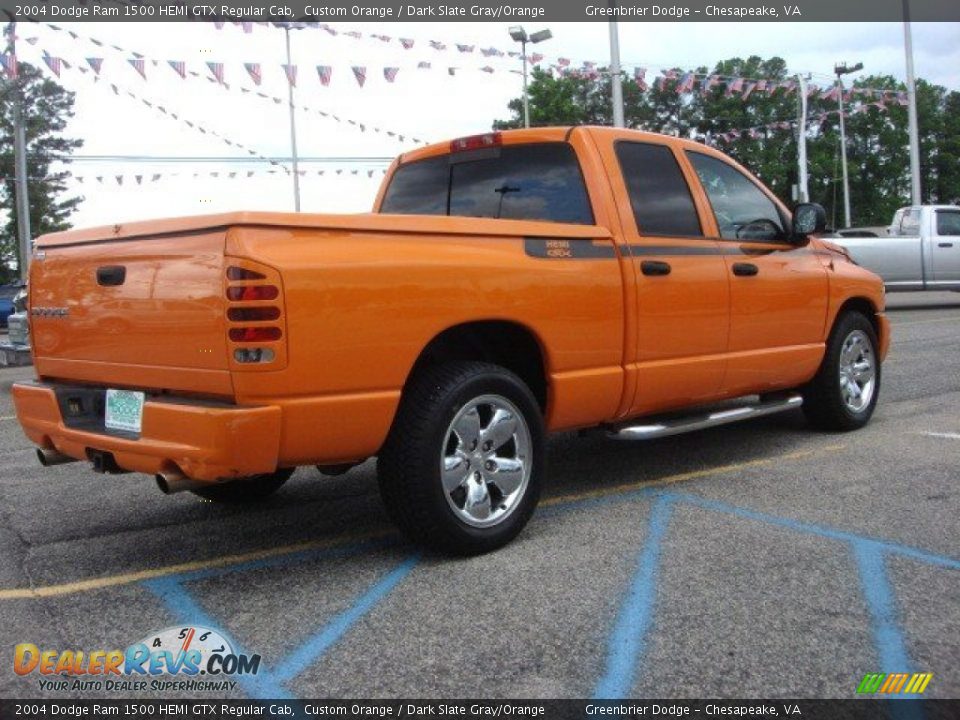 2004 Dodge Ram 1500 HEMI GTX Regular Cab Custom Orange / Dark Slate Gray/Orange Photo #5