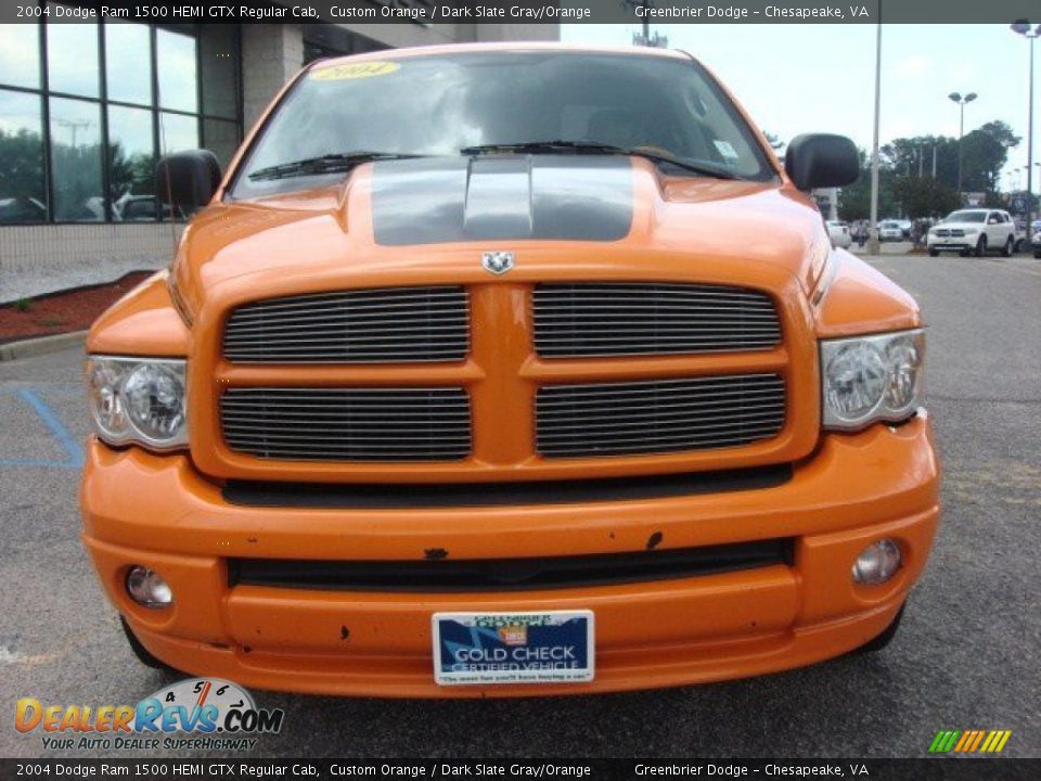 2004 Dodge Ram 1500 HEMI GTX Regular Cab Custom Orange / Dark Slate Gray/Orange Photo #8