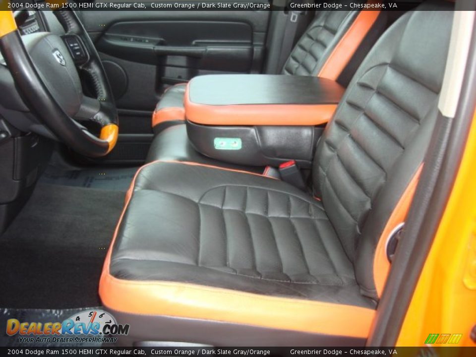 Dark Slate Gray/Orange Interior - 2004 Dodge Ram 1500 HEMI GTX Regular Cab Photo #9