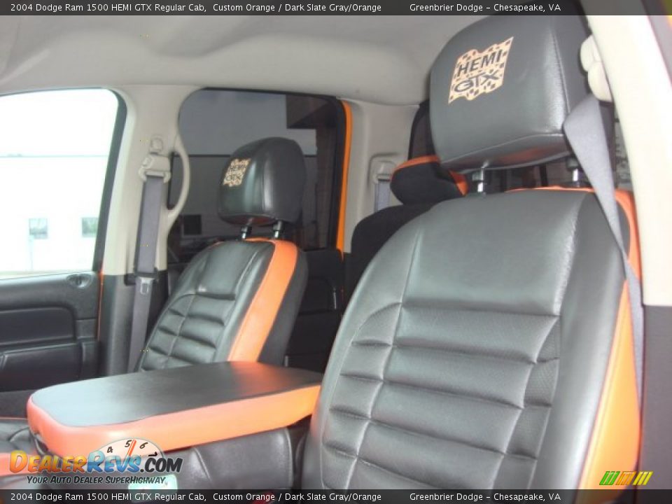 Dark Slate Gray/Orange Interior - 2004 Dodge Ram 1500 HEMI GTX Regular Cab Photo #10