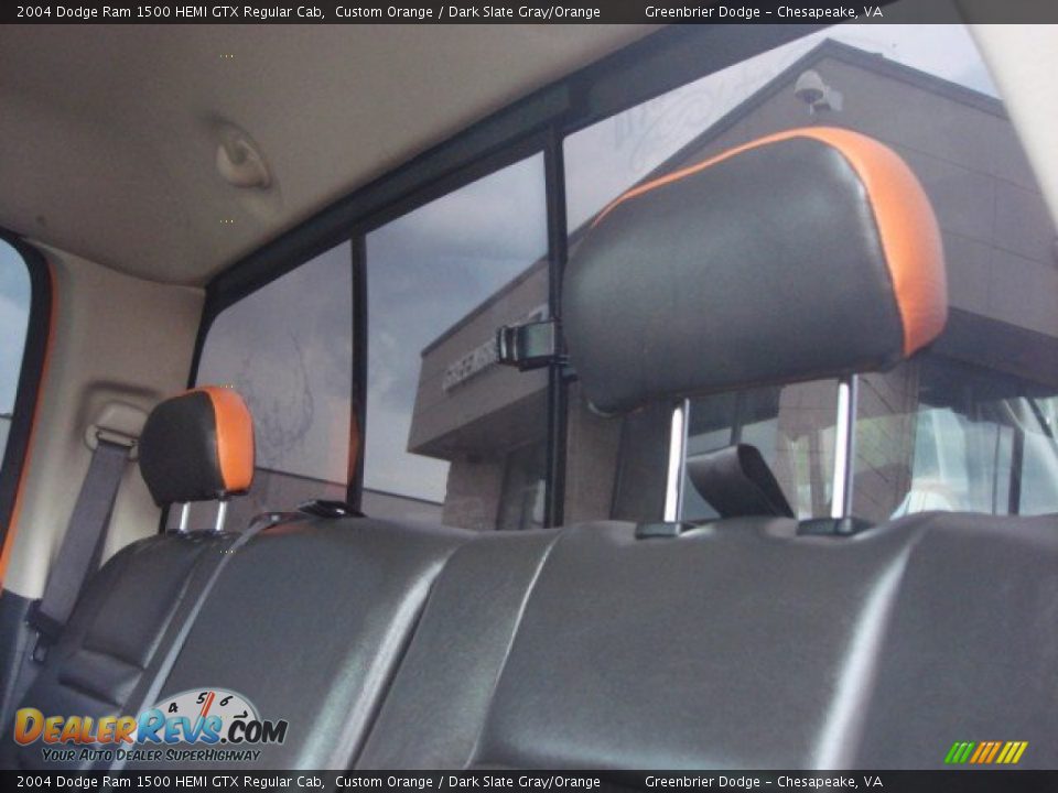2004 Dodge Ram 1500 HEMI GTX Regular Cab Custom Orange / Dark Slate Gray/Orange Photo #12