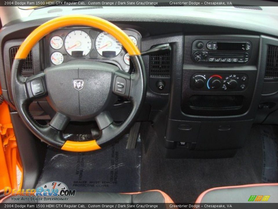 Dashboard of 2004 Dodge Ram 1500 HEMI GTX Regular Cab Photo #13