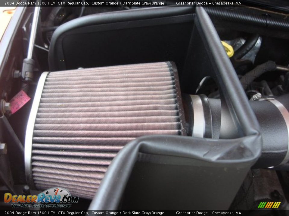 2004 Dodge Ram 1500 HEMI GTX Regular Cab Custom Orange / Dark Slate Gray/Orange Photo #21