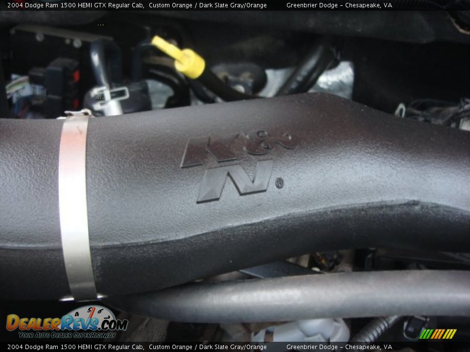 2004 Dodge Ram 1500 HEMI GTX Regular Cab Custom Orange / Dark Slate Gray/Orange Photo #22