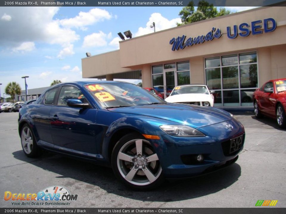 2006 Mazda RX-8 Phantom Blue Mica / Black Photo #29