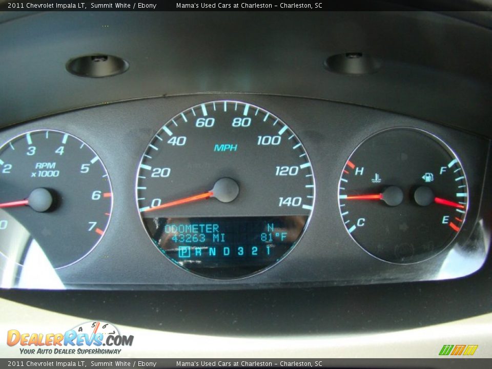 2011 Chevrolet Impala LT Summit White / Ebony Photo #24