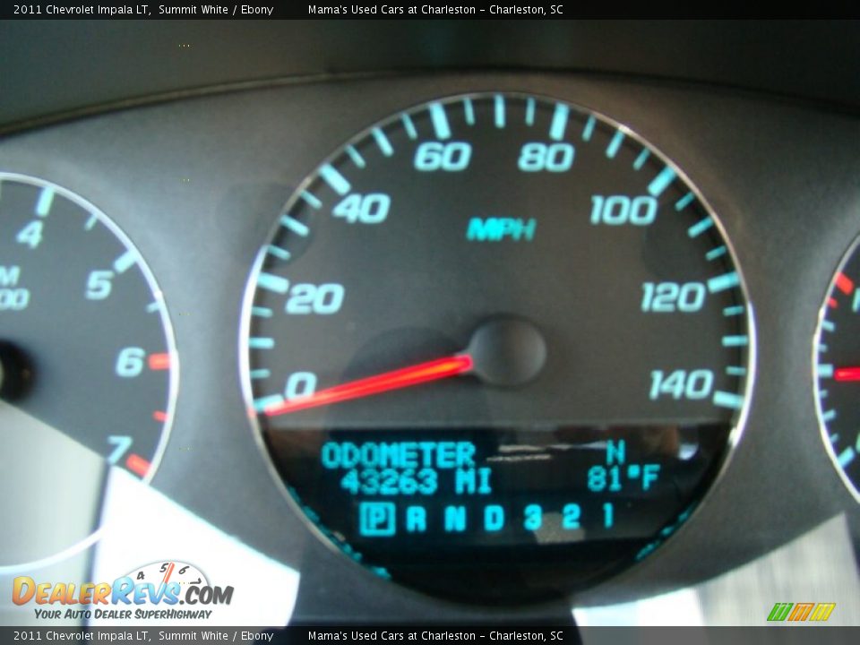 2011 Chevrolet Impala LT Summit White / Ebony Photo #25