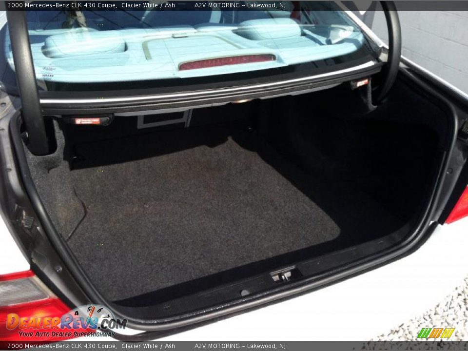 2000 Mercedes-Benz CLK 430 Coupe Glacier White / Ash Photo #16
