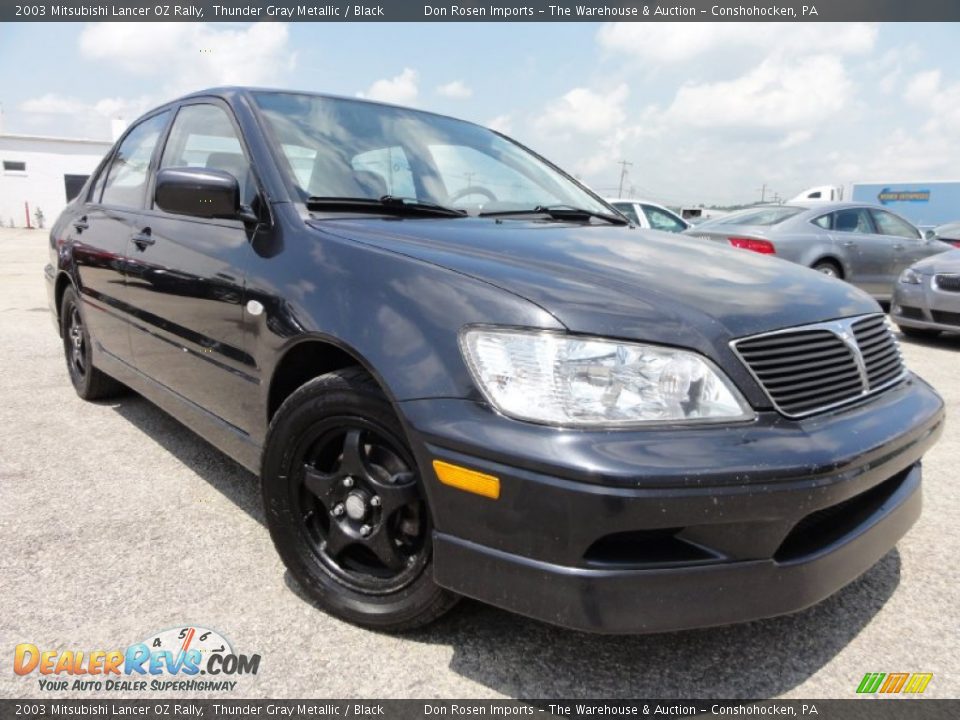 2003 Mitsubishi Lancer OZ Rally Thunder Gray Metallic / Black Photo #1