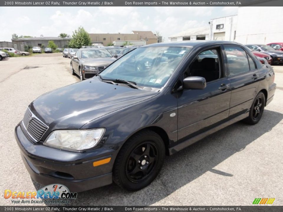 2003 Mitsubishi Lancer OZ Rally Thunder Gray Metallic / Black Photo #2