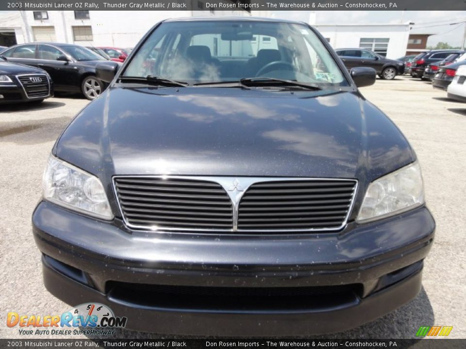 2003 Mitsubishi Lancer OZ Rally Thunder Gray Metallic / Black Photo #4