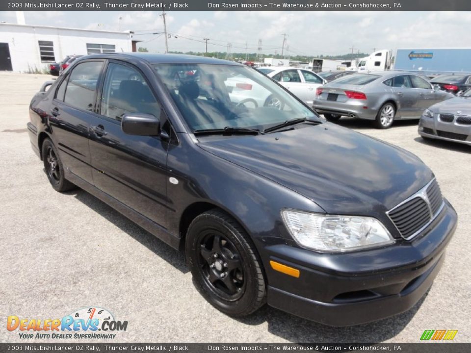 2003 Mitsubishi Lancer OZ Rally Thunder Gray Metallic / Black Photo #5