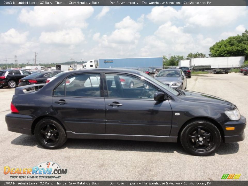 2003 Mitsubishi Lancer OZ Rally Thunder Gray Metallic / Black Photo #8