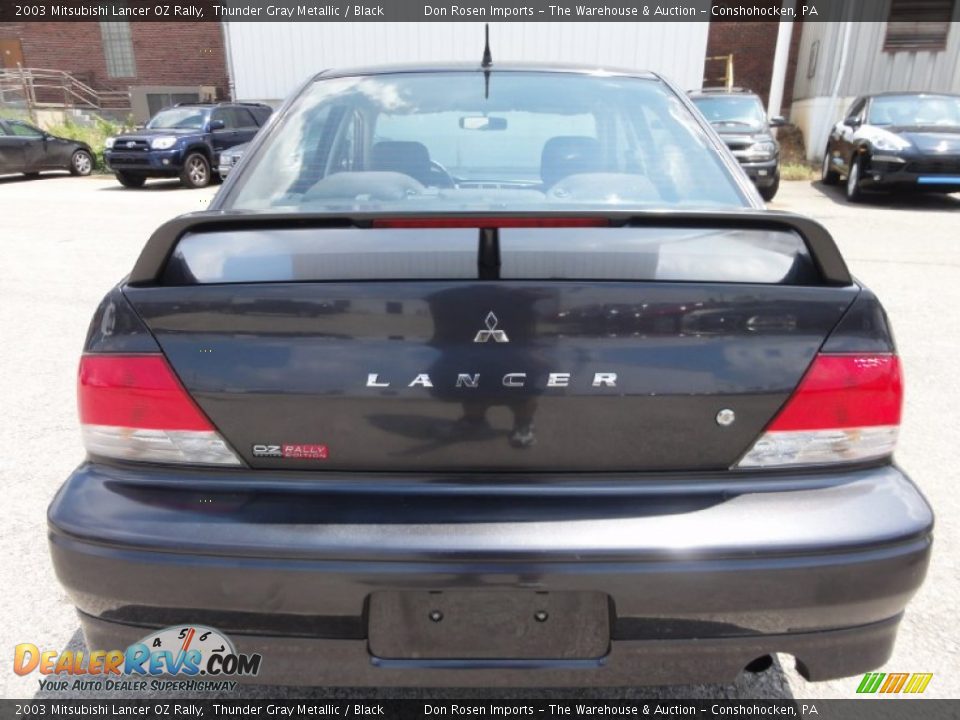2003 Mitsubishi Lancer OZ Rally Thunder Gray Metallic / Black Photo #10