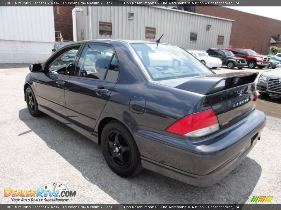 2003 Mitsubishi Lancer OZ Rally Thunder Gray Metallic / Black Photo #11