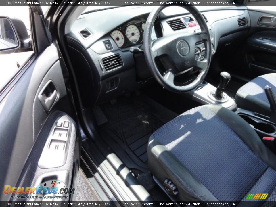 2003 Mitsubishi Lancer OZ Rally Thunder Gray Metallic / Black Photo #14