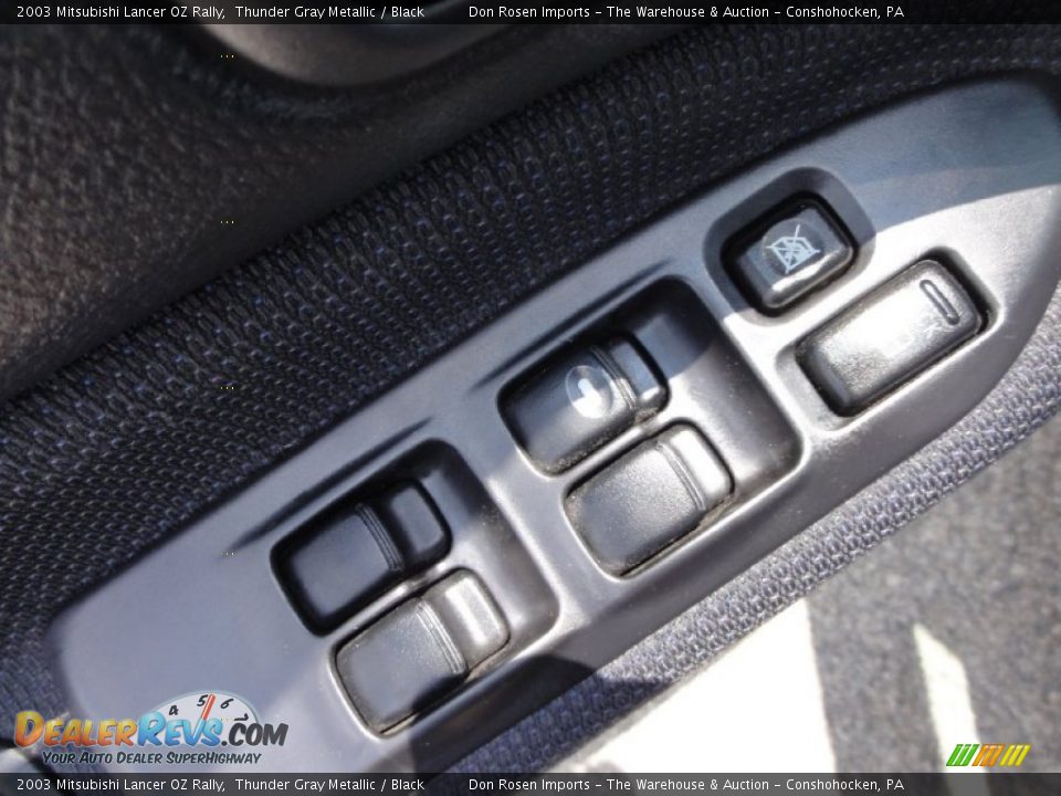 2003 Mitsubishi Lancer OZ Rally Thunder Gray Metallic / Black Photo #16