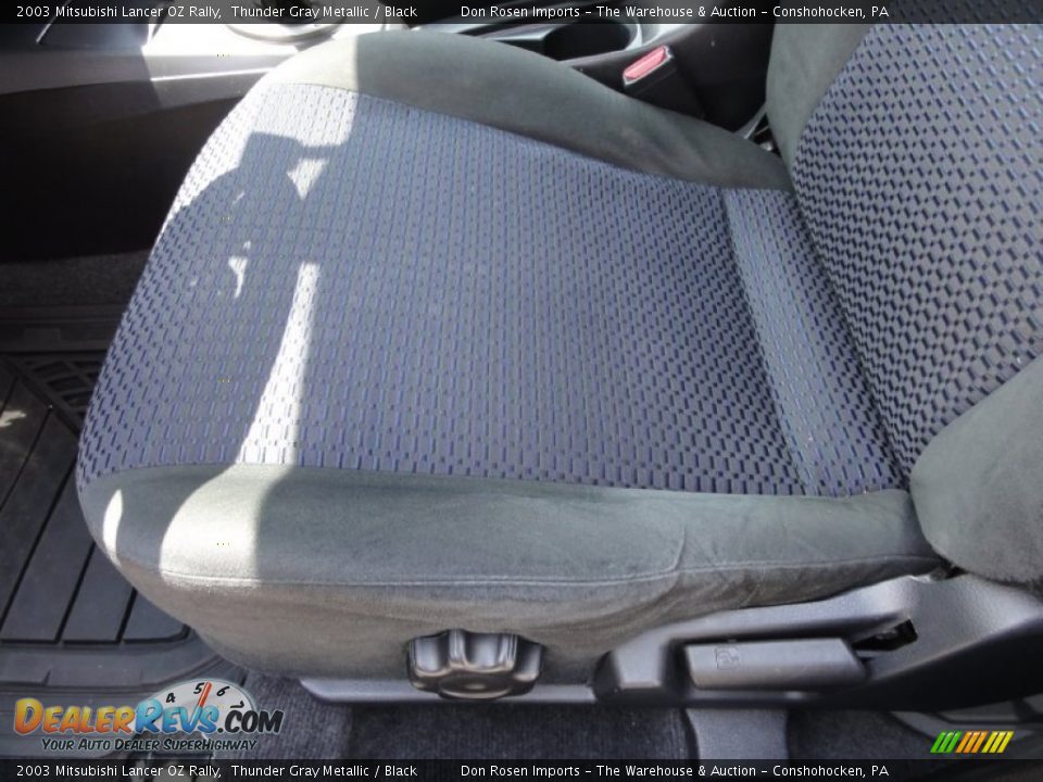 2003 Mitsubishi Lancer OZ Rally Thunder Gray Metallic / Black Photo #17