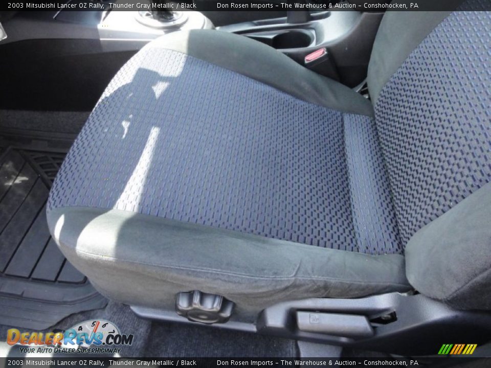 2003 Mitsubishi Lancer OZ Rally Thunder Gray Metallic / Black Photo #18