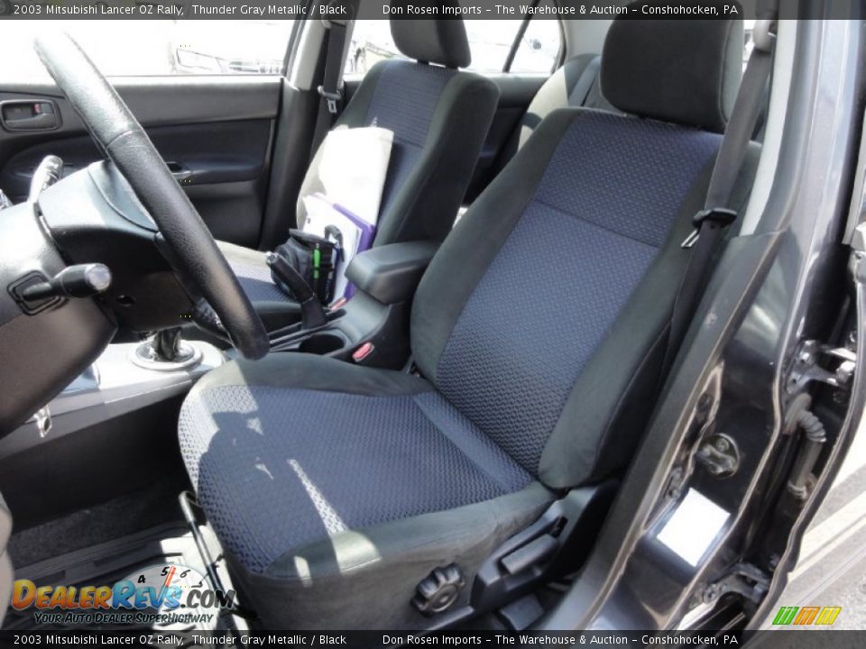 2003 Mitsubishi Lancer OZ Rally Thunder Gray Metallic / Black Photo #19