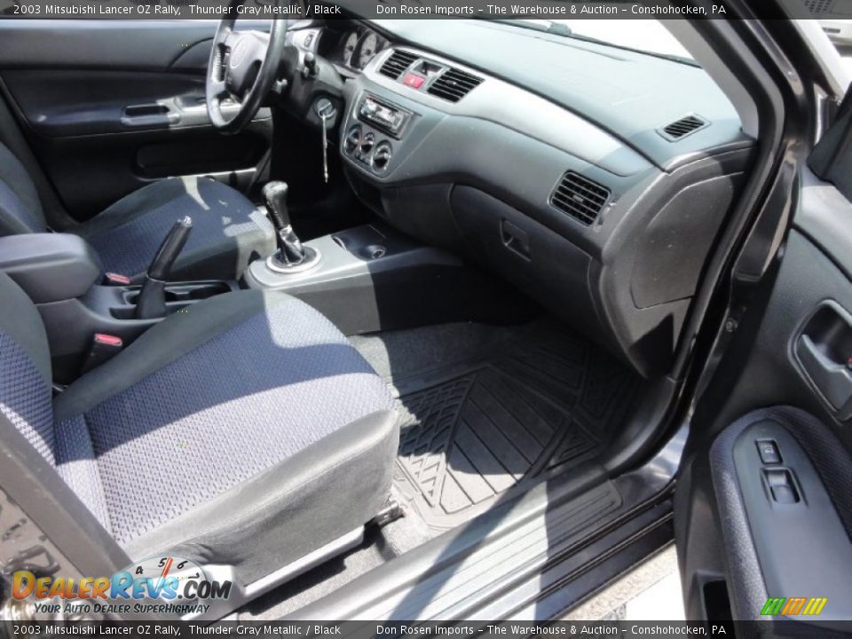 2003 Mitsubishi Lancer OZ Rally Thunder Gray Metallic / Black Photo #20
