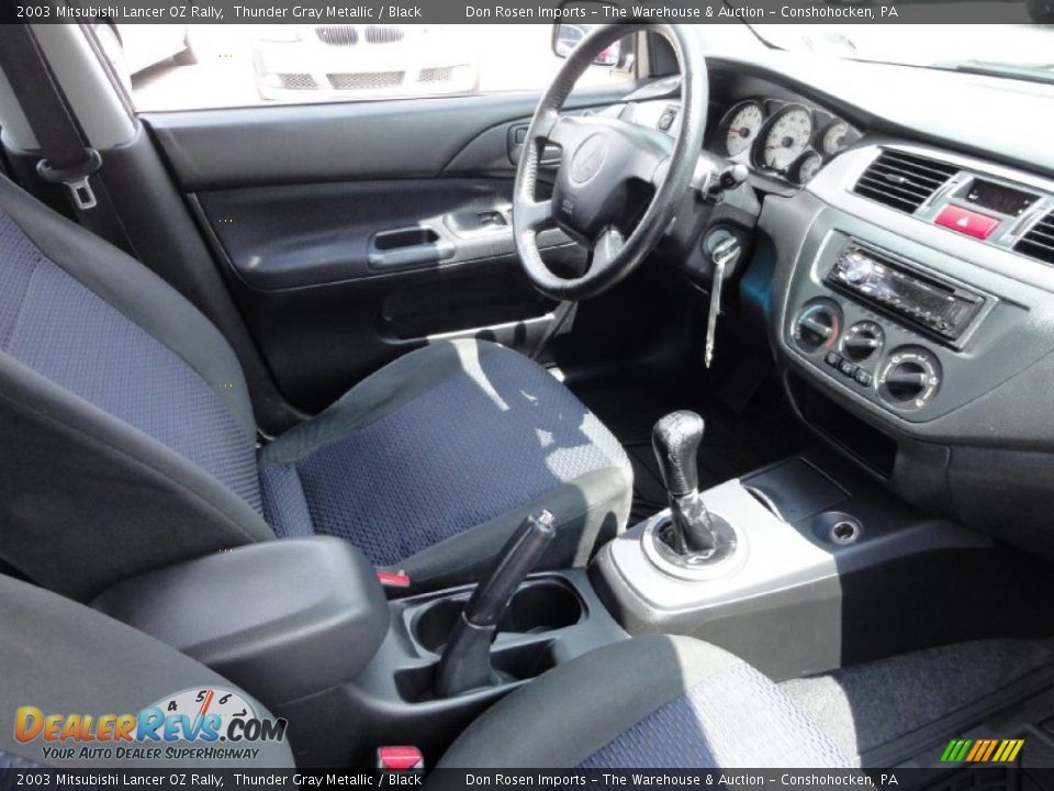 2003 Mitsubishi Lancer OZ Rally Thunder Gray Metallic / Black Photo #21