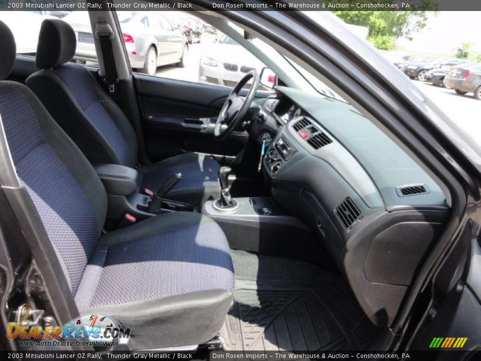 2003 Mitsubishi Lancer OZ Rally Thunder Gray Metallic / Black Photo #22