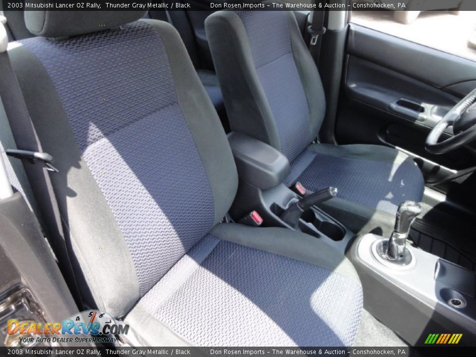 2003 Mitsubishi Lancer OZ Rally Thunder Gray Metallic / Black Photo #23