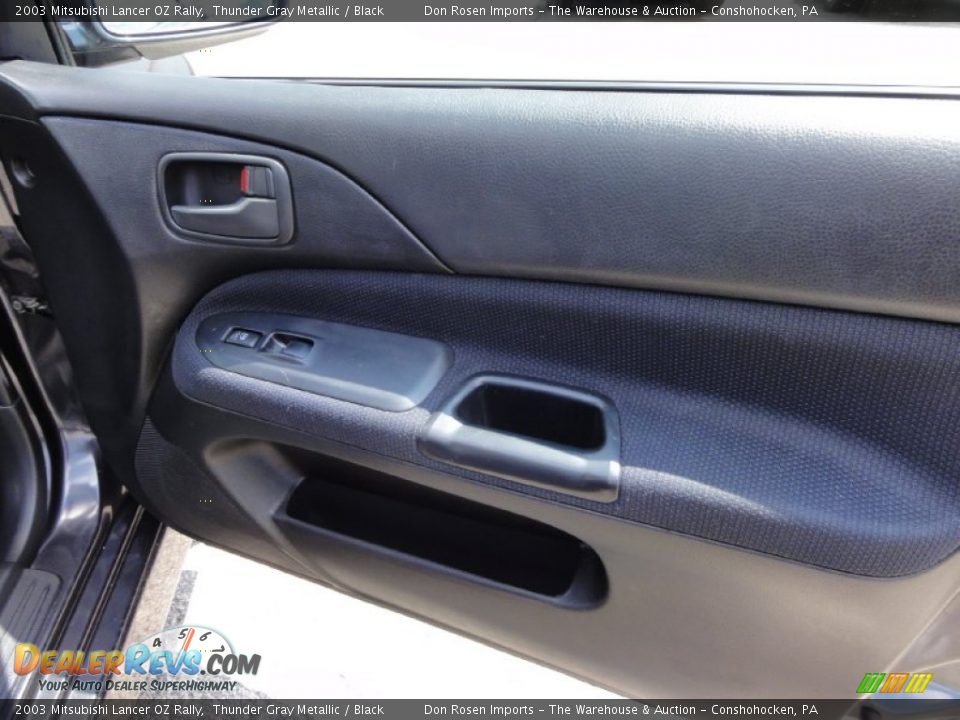 2003 Mitsubishi Lancer OZ Rally Thunder Gray Metallic / Black Photo #24