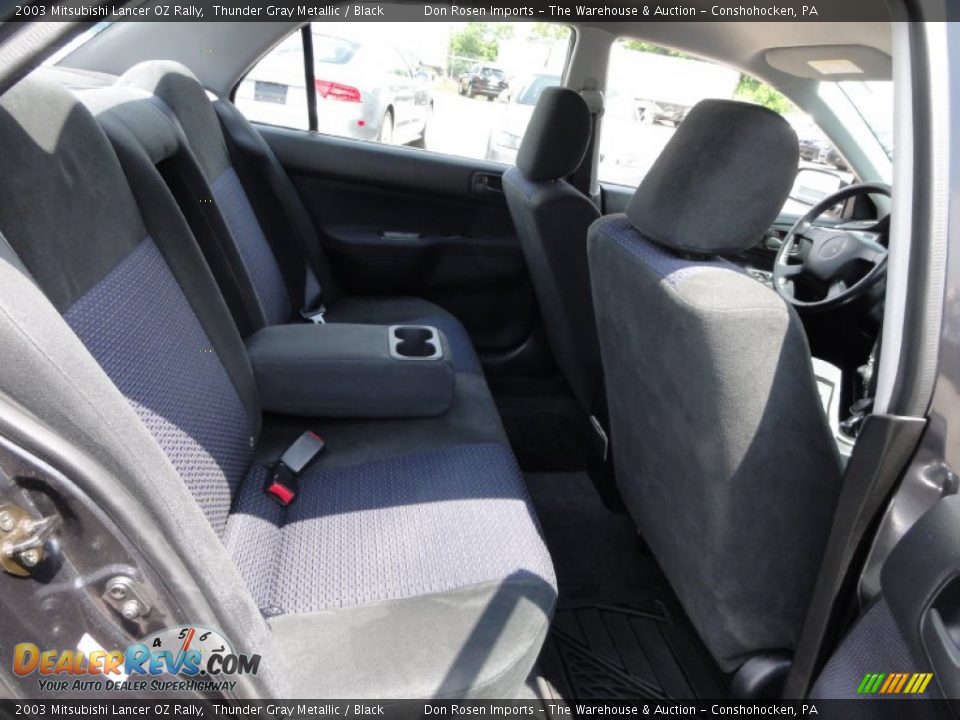2003 Mitsubishi Lancer OZ Rally Thunder Gray Metallic / Black Photo #25