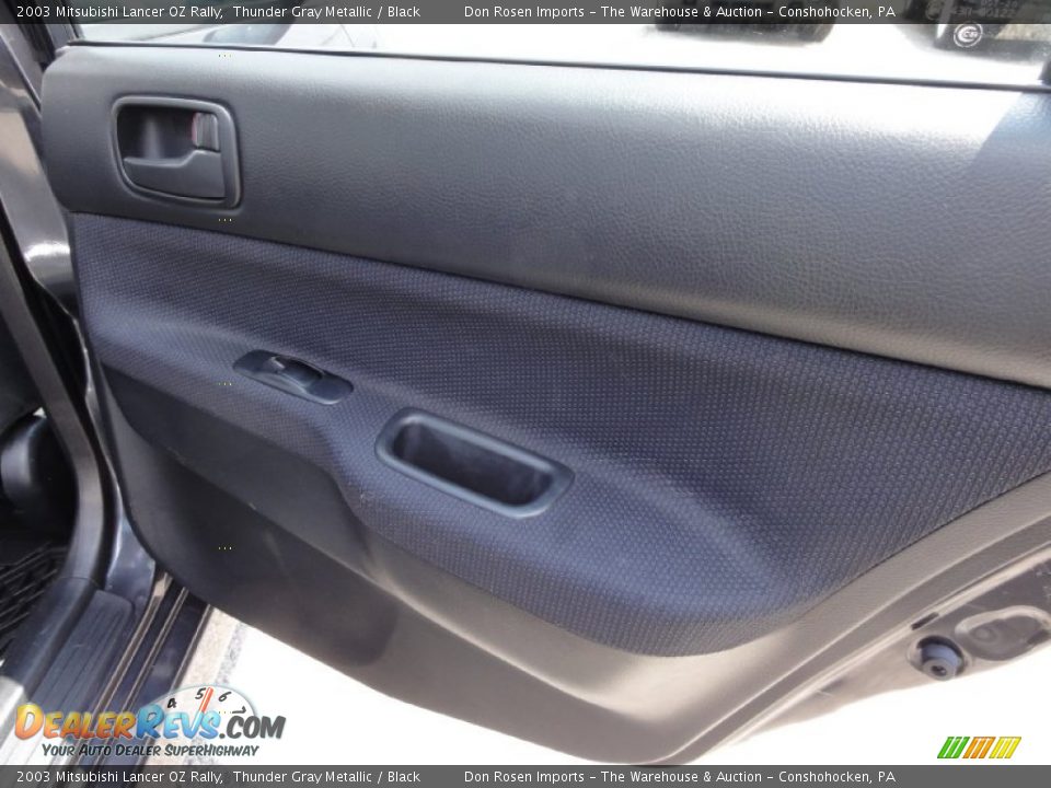2003 Mitsubishi Lancer OZ Rally Thunder Gray Metallic / Black Photo #27