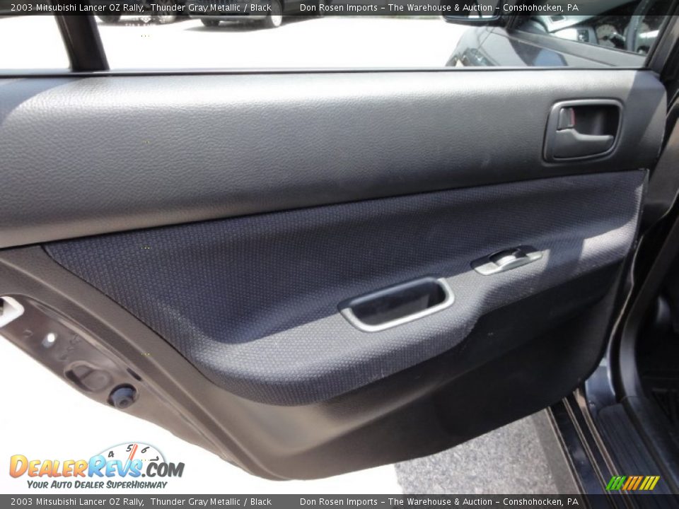 2003 Mitsubishi Lancer OZ Rally Thunder Gray Metallic / Black Photo #29