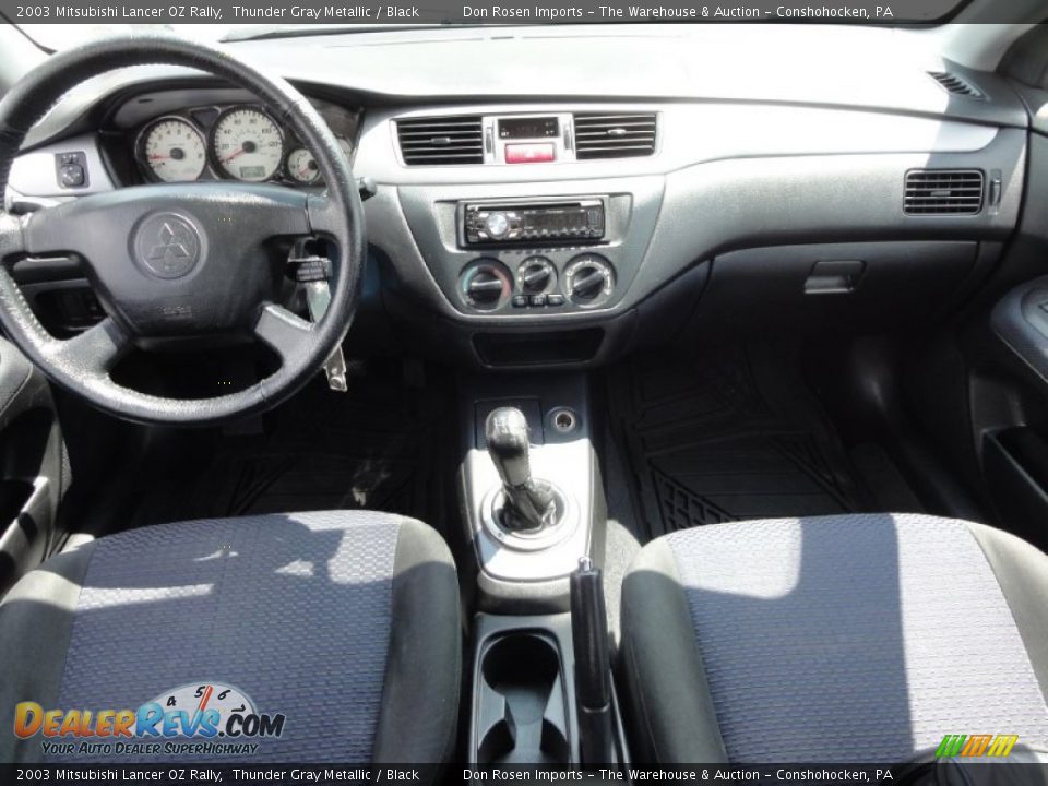 2003 Mitsubishi Lancer OZ Rally Thunder Gray Metallic / Black Photo #30