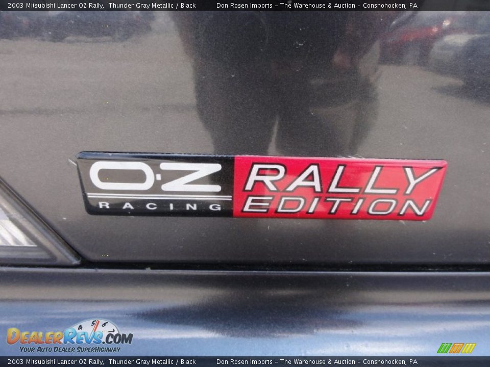 2003 Mitsubishi Lancer OZ Rally Thunder Gray Metallic / Black Photo #33