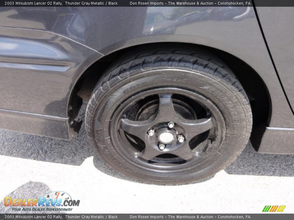 2003 Mitsubishi Lancer OZ Rally Thunder Gray Metallic / Black Photo #35