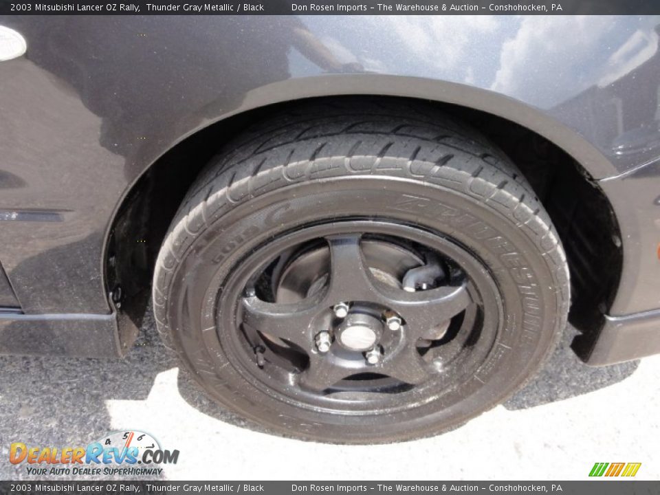 2003 Mitsubishi Lancer OZ Rally Thunder Gray Metallic / Black Photo #36