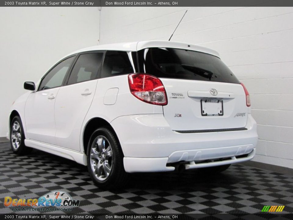 2003 Toyota Matrix XR Super White / Stone Gray Photo #2