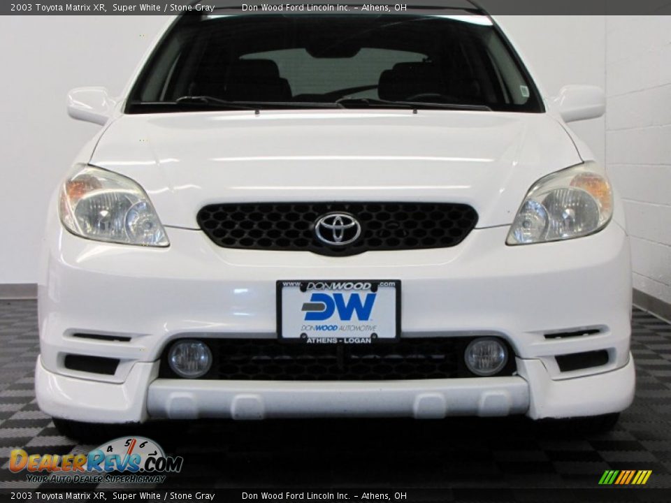 2003 Toyota Matrix XR Super White / Stone Gray Photo #3