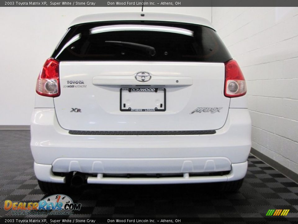 2003 Toyota Matrix XR Super White / Stone Gray Photo #4