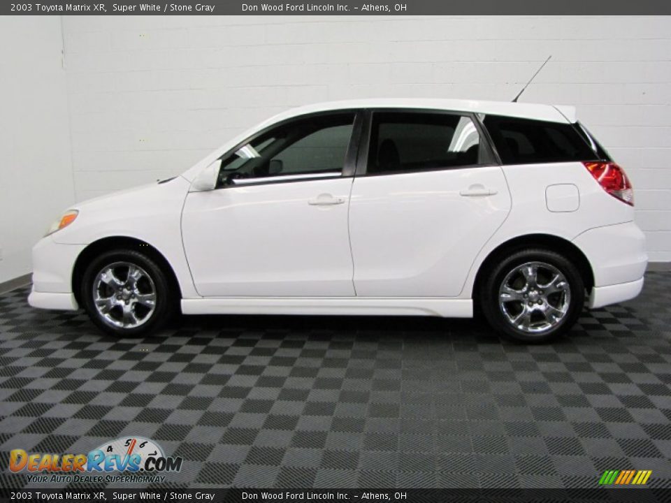 2003 Toyota Matrix XR Super White / Stone Gray Photo #7