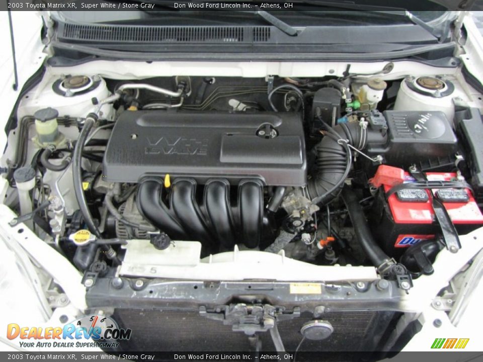 2003 Toyota Matrix XR Super White / Stone Gray Photo #9