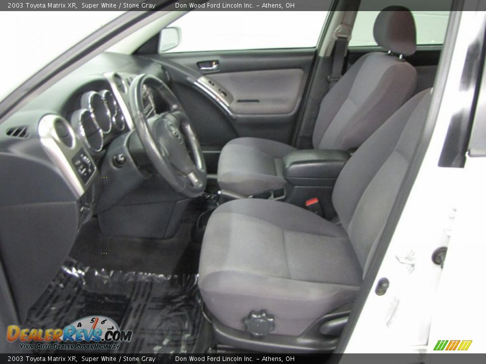 2003 Toyota Matrix XR Super White / Stone Gray Photo #10