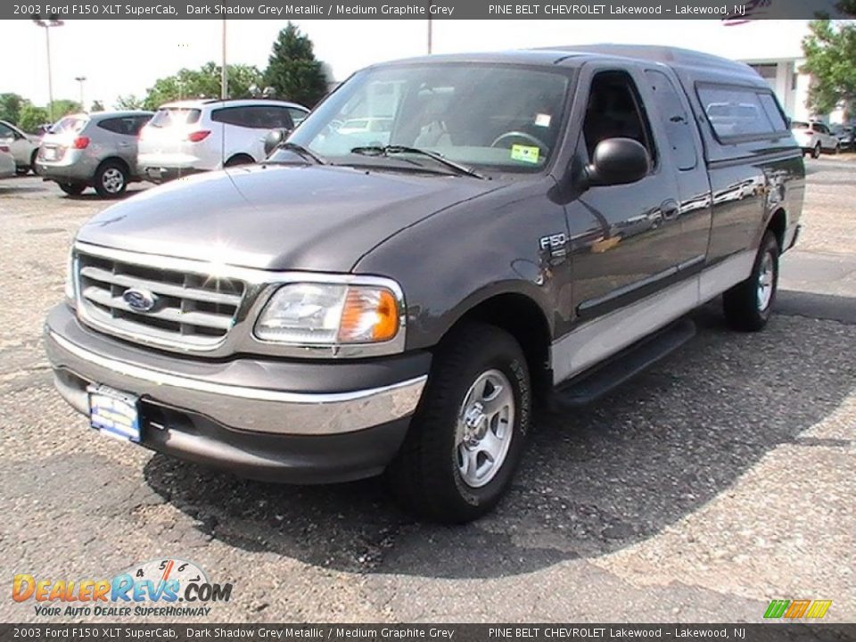 2003 Ford F150 XLT SuperCab Dark Shadow Grey Metallic / Medium Graphite Grey Photo #1