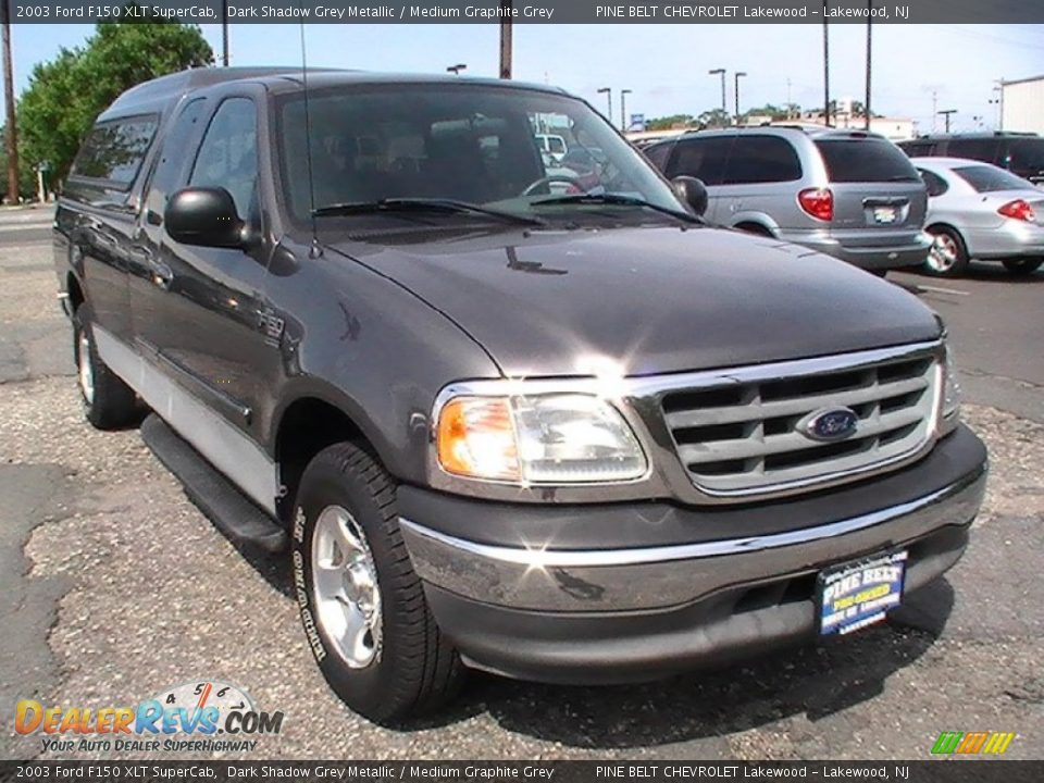 2003 Ford F150 XLT SuperCab Dark Shadow Grey Metallic / Medium Graphite Grey Photo #3