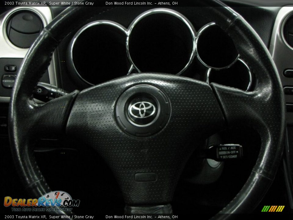 2003 Toyota Matrix XR Super White / Stone Gray Photo #17